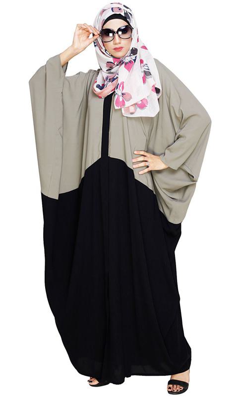 Spiffy Black and Dead Mint Kaftan (Made-To-Order)