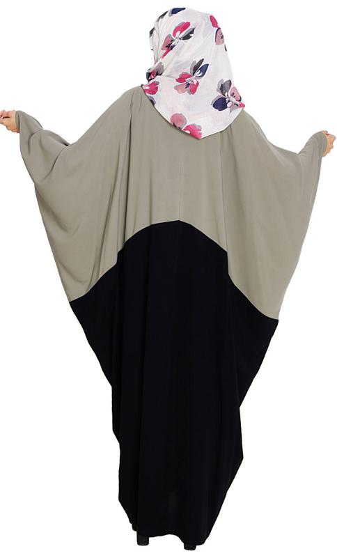 Spiffy Black and Dead Mint Kaftan (Made-To-Order)
