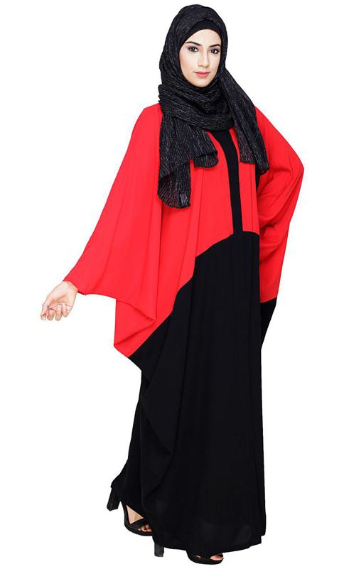 Spiffy Black and Red Kaftan (Made-To-Order)
