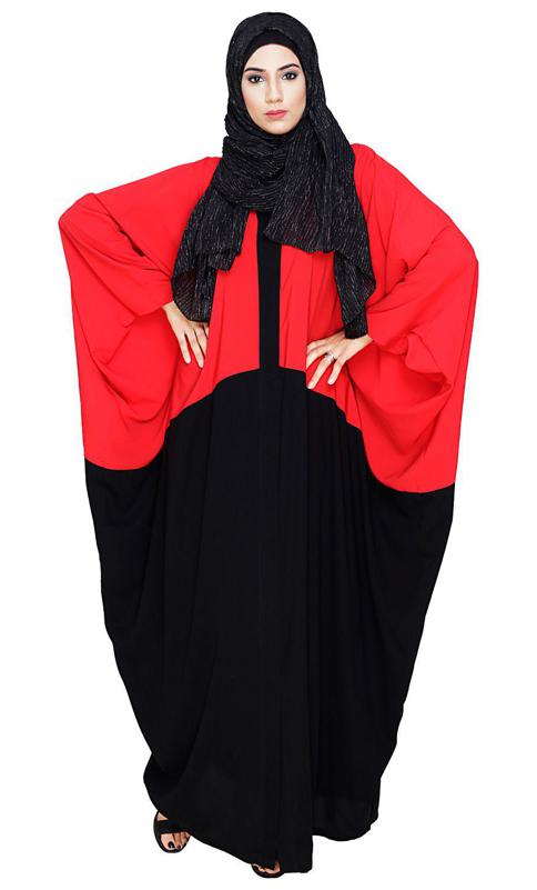 Spiffy Black and Red Kaftan (Made-To-Order)