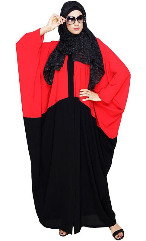 Spiffy Black and Red Kaftan (Made-To-Order)