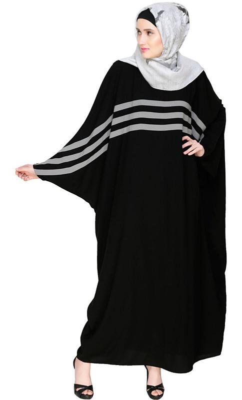 Sporty Kaftan With Grey Detailing (Made-To-Order)