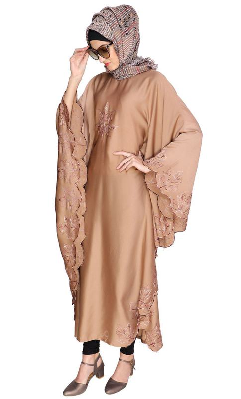 Spring Leaf Beige Kaftan (Made-To-Order)
