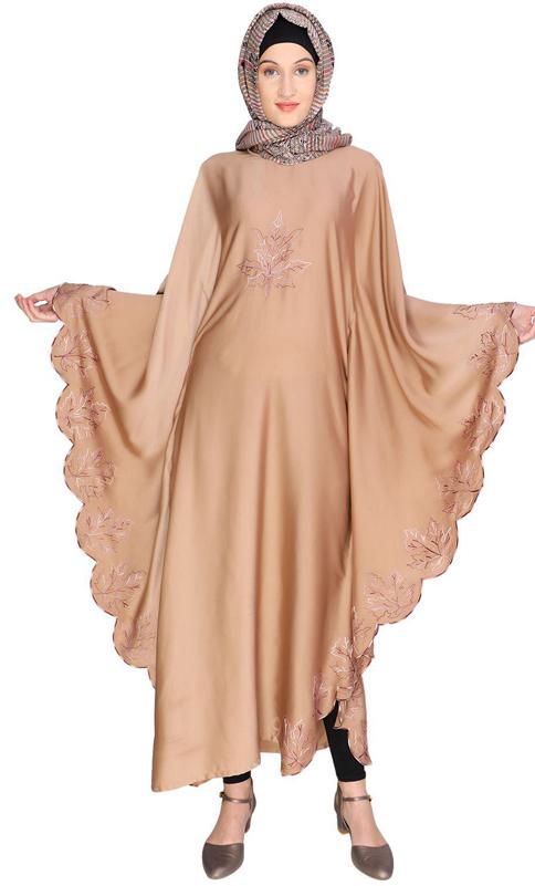 Spring Leaf Beige Kaftan (Made-To-Order)