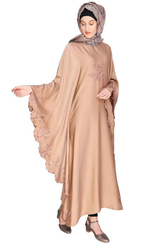 Spring Leaf Beige Kaftan (Made-To-Order)