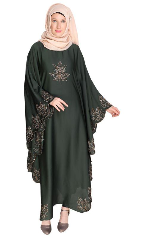 Spring Leaf Olive Kaftan