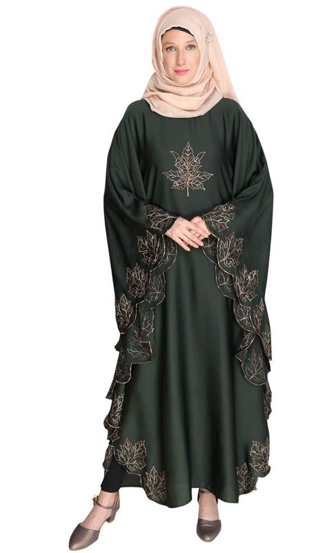 Spring Leaf Olive Kaftan