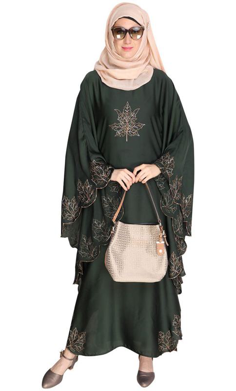 Spring Leaf Olive Kaftan