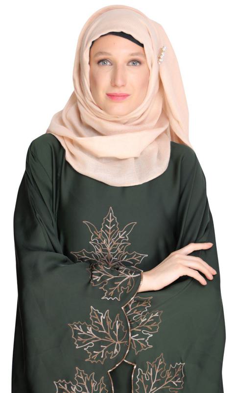 Spring Leaf Olive Kaftan