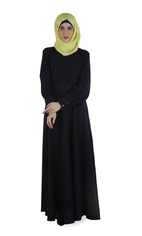 Steel Blue Abaya Dress
