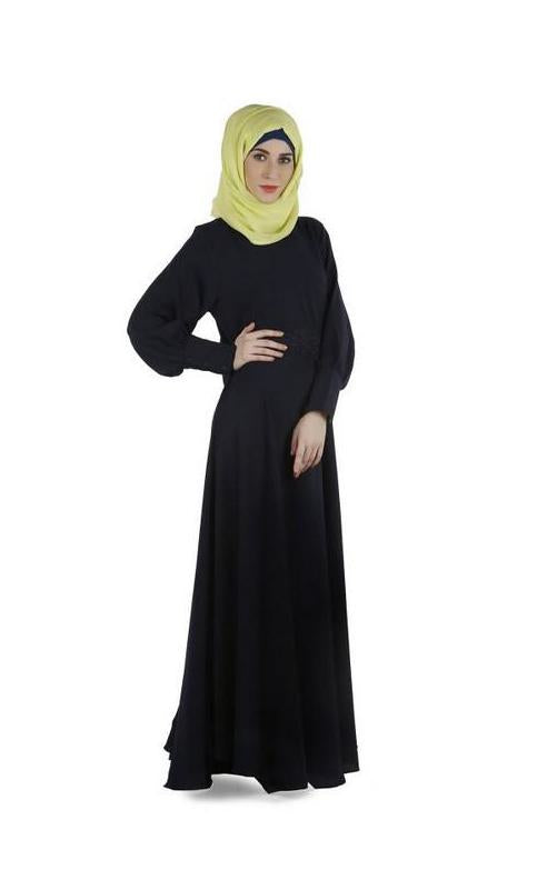 Steel Blue Abaya Dress