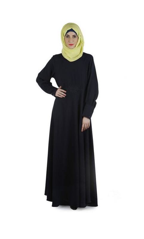 Steel Blue Abaya Dress