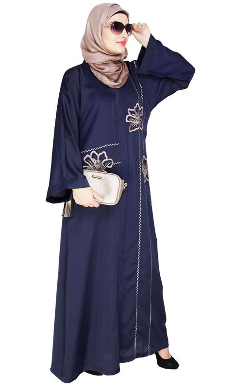 Stellar Blue Dubai Style Abaya (Made-To-Order)
