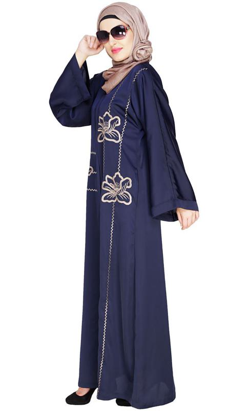 Stellar Blue Dubai Style Abaya (Made-To-Order)