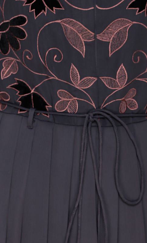 Sylvan Pleated Dubai Style Grey Abaya (Made-To-Order)