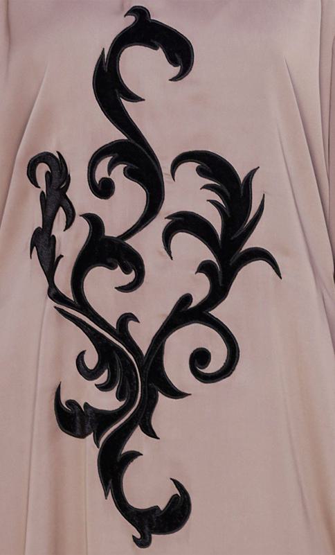 Umber Brown Plush Dubai Style Abaya