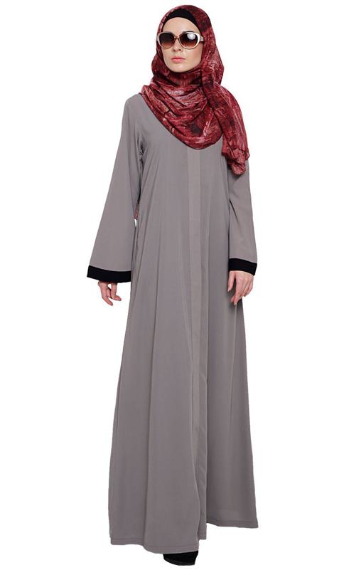 Vintage Grey Abaya