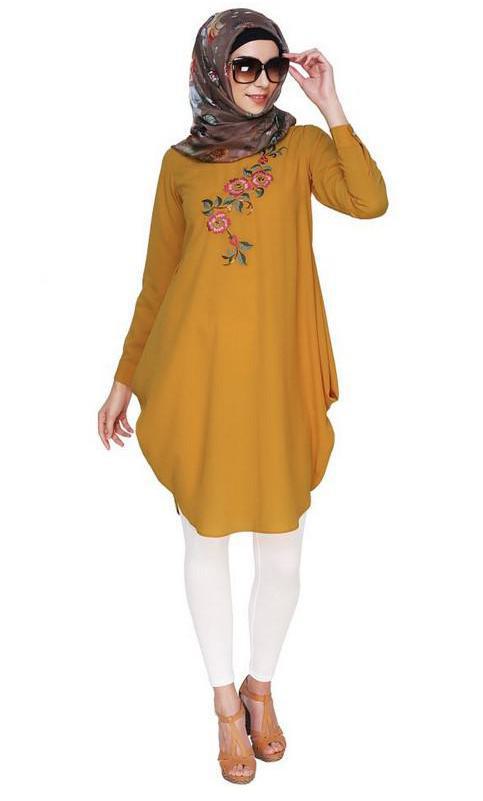 Yellow Side Cowl Tunic (Made-To-Order)