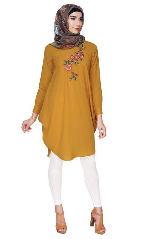 Yellow Side Cowl Tunic (Made-To-Order)