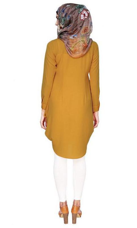 Yellow Side Cowl Tunic (Made-To-Order)