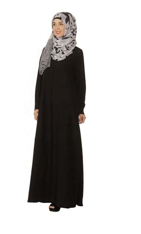 Black Pintuck Abaya (Made-To-Order)