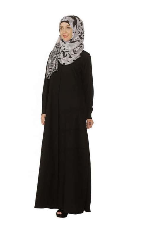 Black Pintuck Abaya (Made-To-Order)