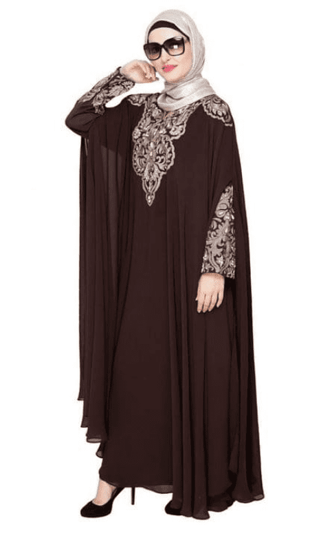 Luxury Brown Irani Kaftan