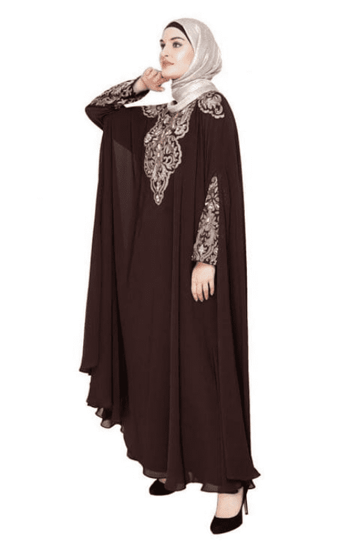 Luxury Brown Irani Kaftan