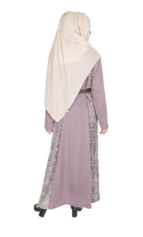 Opulent Purple Velt Abaya (Made-To-Order)