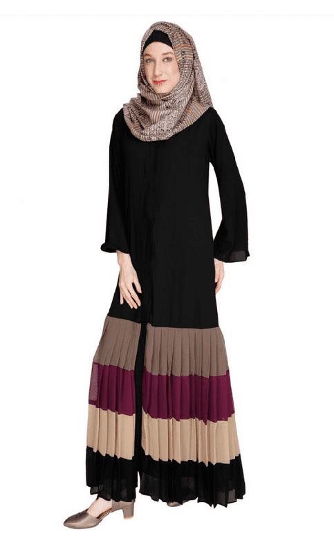Pleated Black Abaya (Made-To-Order)