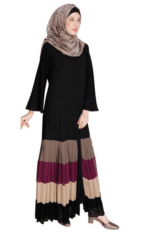 Pleated Black Abaya (Made-To-Order)