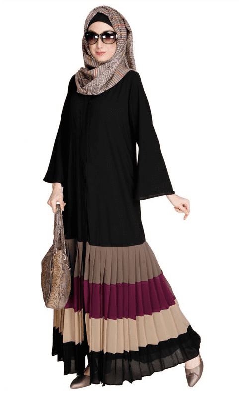 Pleated Black Abaya (Made-To-Order)