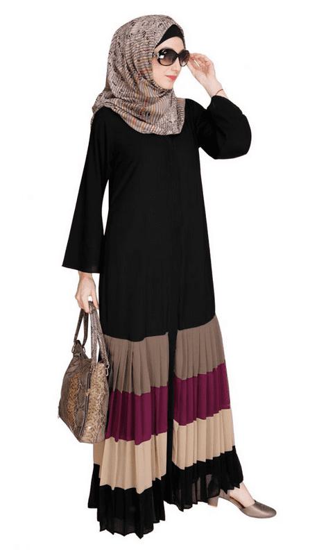 Pleated Black Abaya (Made-To-Order)