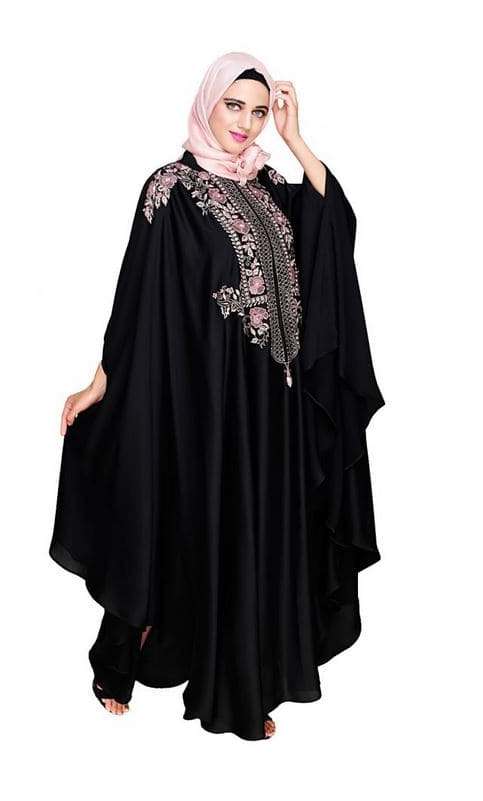 Royal Black Irani Kaftan (Made-To-Order)