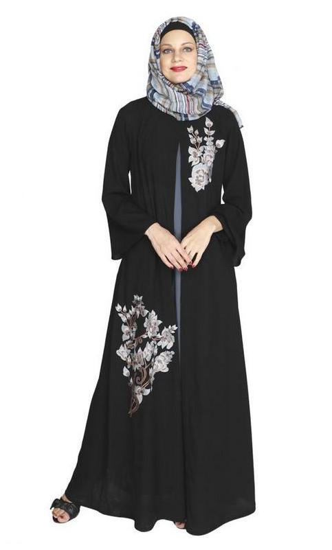 Beckon Black Jacket Style Abaya (Made-To-Order)