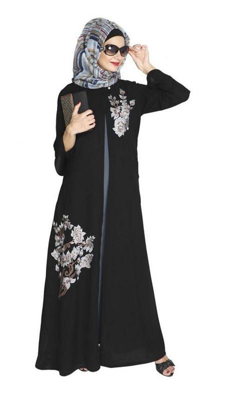 Beckon Black Jacket Style Abaya (Ready-To-Ship)