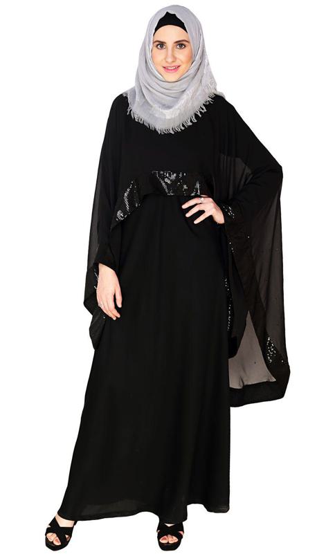 Black Cape Abaya (Made-To-Order)