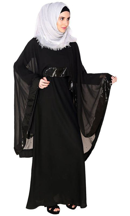 Black Cape Abaya (Made-To-Order)