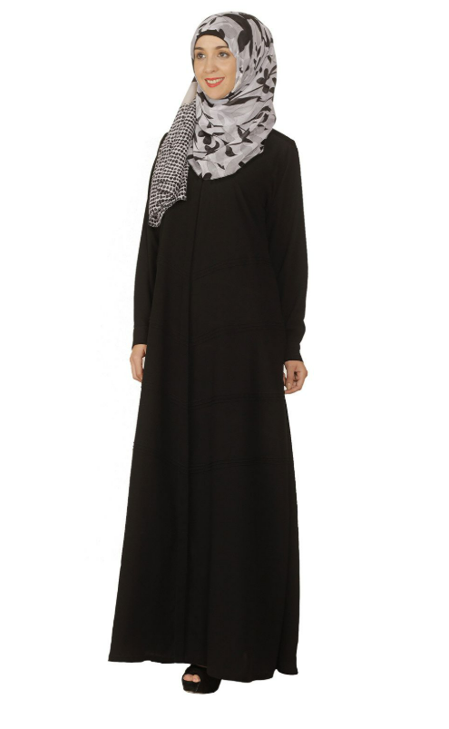 Black Pintuck Abaya (Made-To-Order)