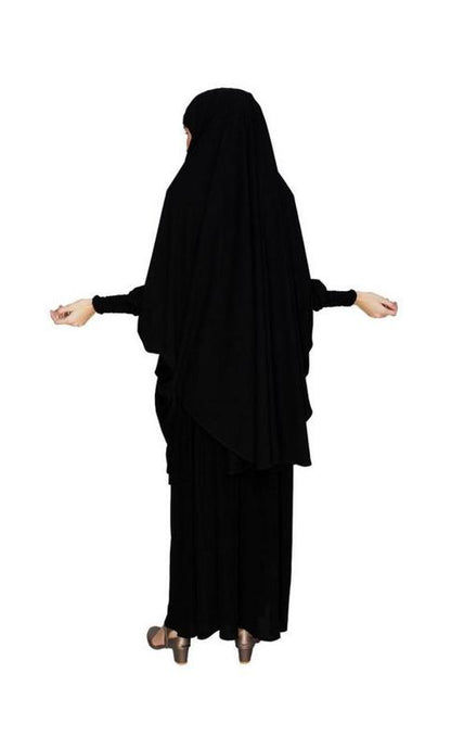 Black Skirt With Khimar Set (Made-To-Order)
