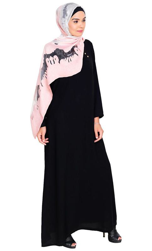 Gorgeous Black Trendy Abaya Dress