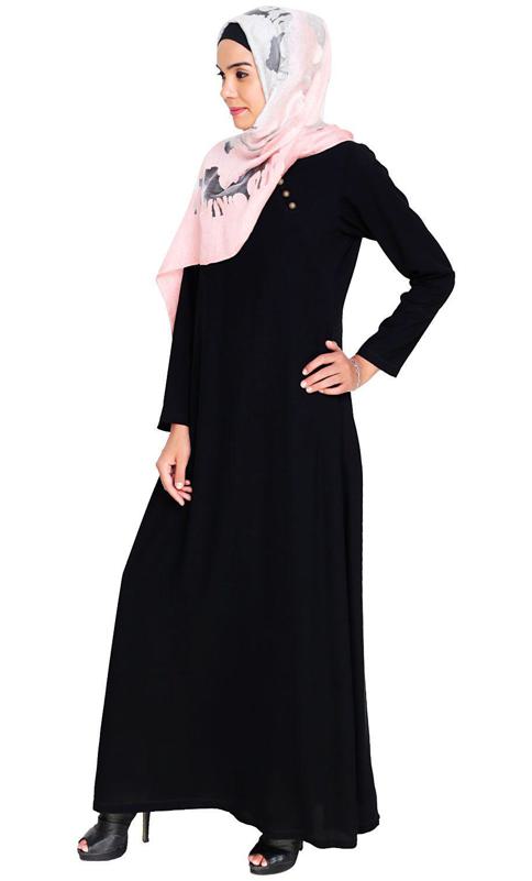 Gorgeous Black Trendy Abaya Dress