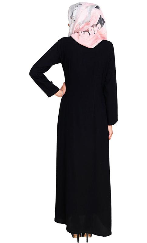 Gorgeous Black Trendy Abaya Dress