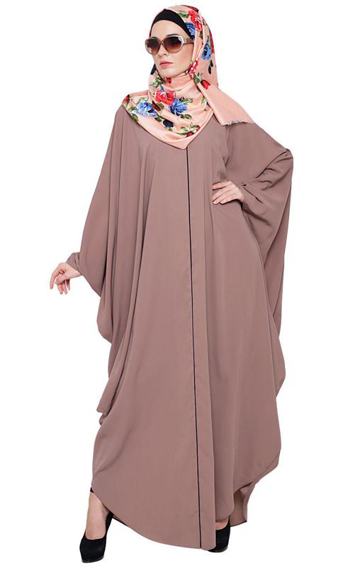 Breezy Taupe Brown Kaftan (Made-To-Order)