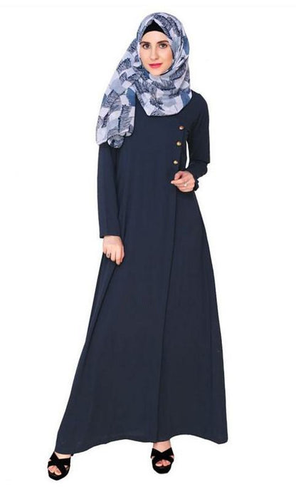 Classic Blue Abaya (Made-To-Order)