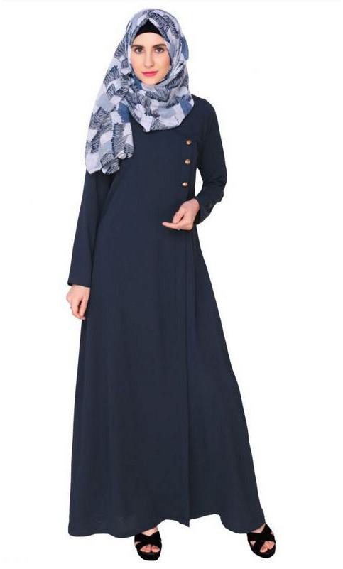 Classic Blue Abaya (Made-To-Order)