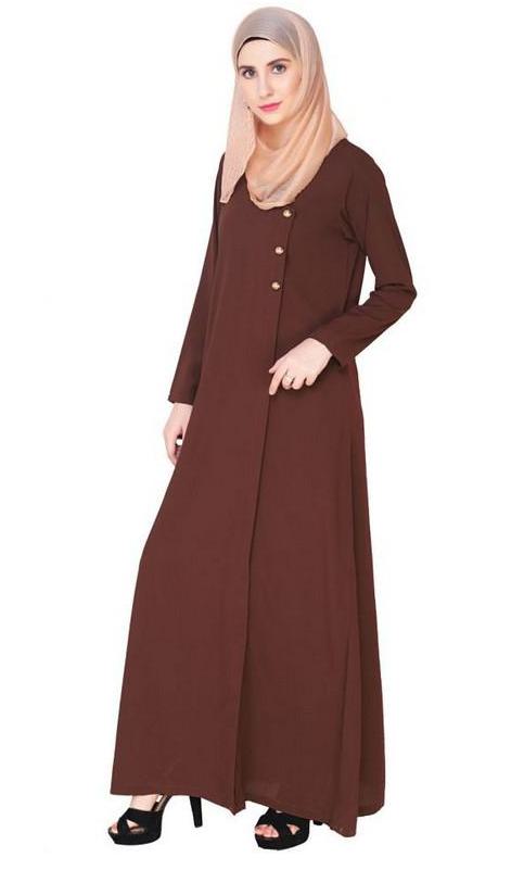 Classic Brown Abaya (Made-To-Order)