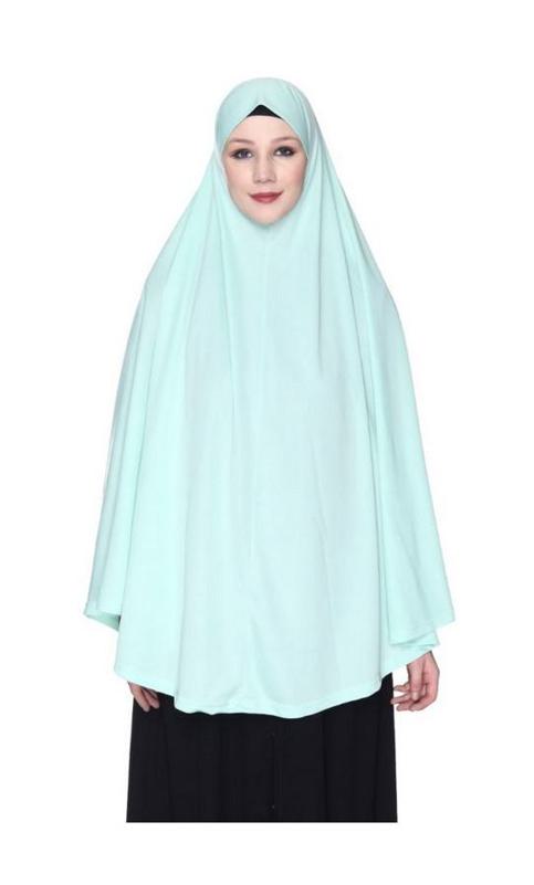 Classy Jersey Sage Green Khimar (Made-To-Order)