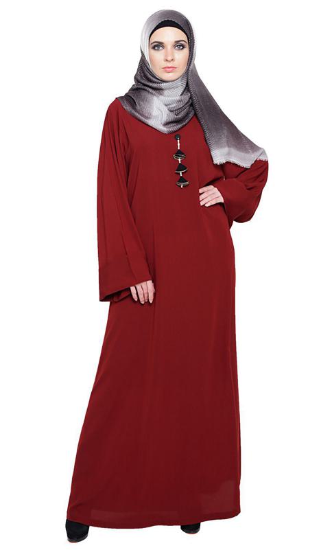 Classy Wine Abaya