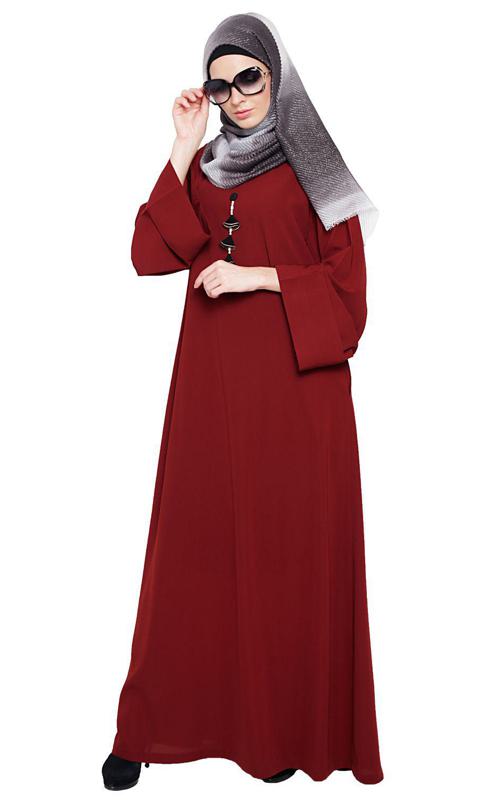 Classy Wine Abaya